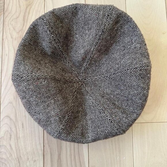 Nine West Tweed Beret – Brown Wool Blend Lined - Picture 2 of 7